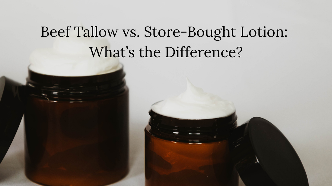Beef Tallow vs. Store-Bought Lotion: What’s the Difference?